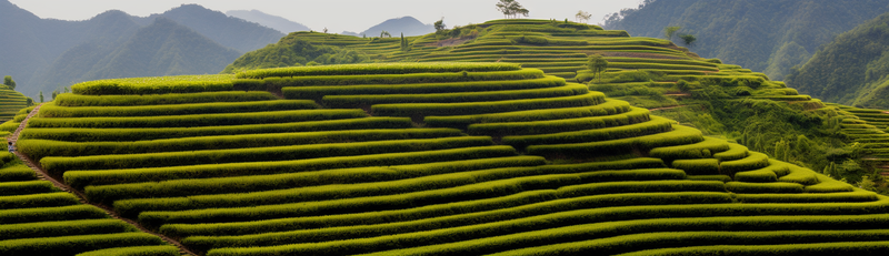 横版梯田茶园茶山全景风景,高清,摄影图,摄影图片,图片大全,摄影图免费下载